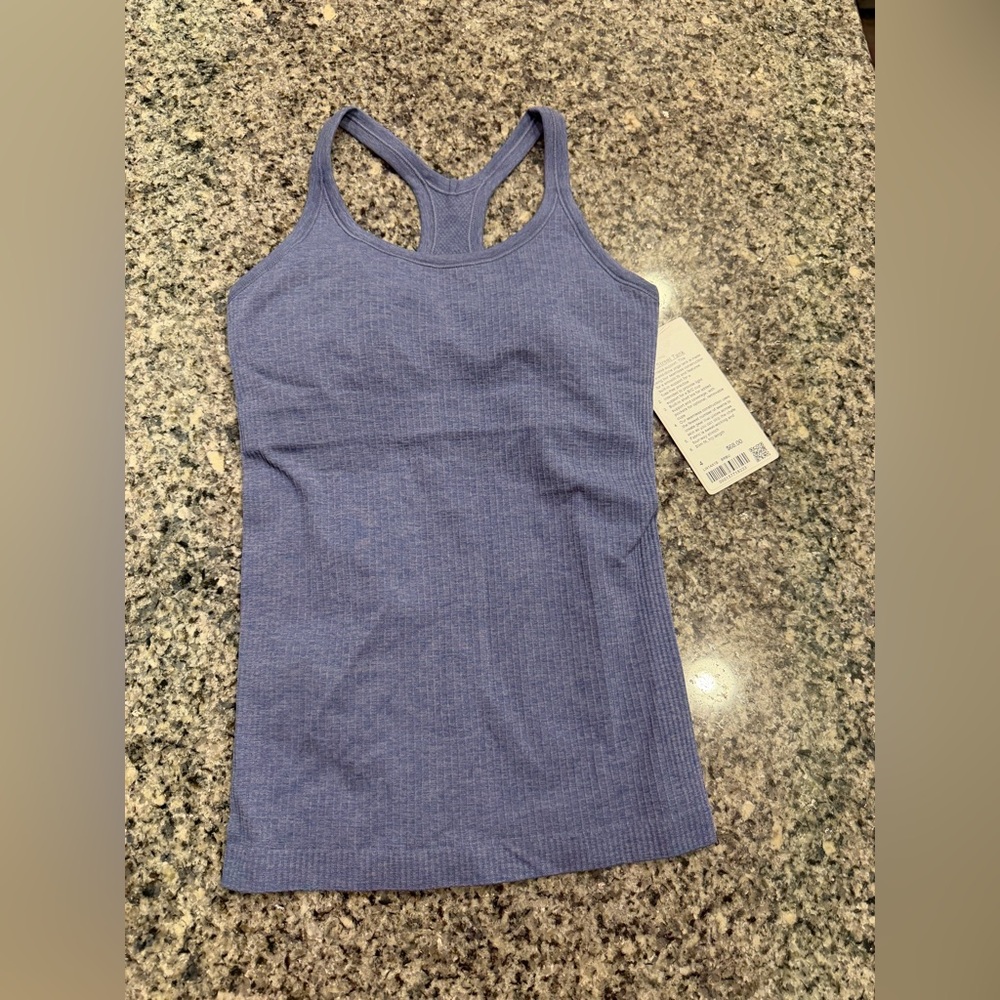 NWT Lululemon Ebb to Street Tank Top *Light Support, B/C Cup Brilliant Blue
